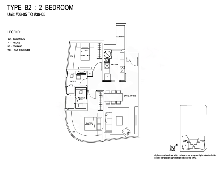 76 Shenton 969sqft floor plan