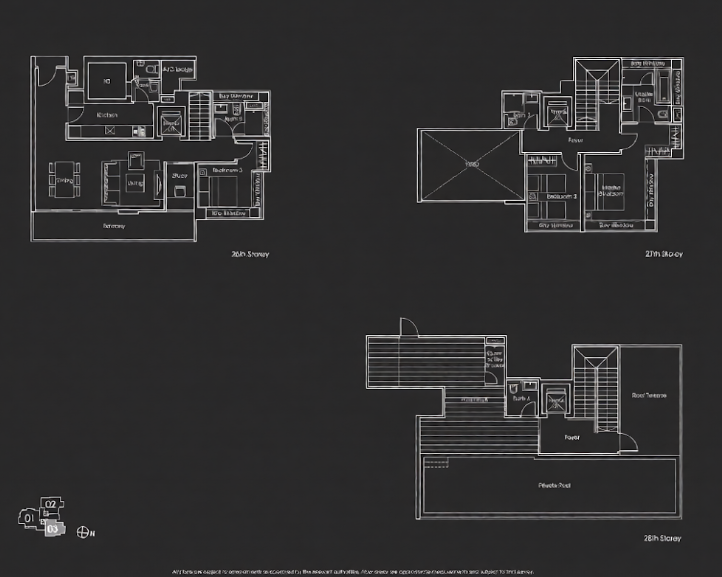 Penthouse floor plan